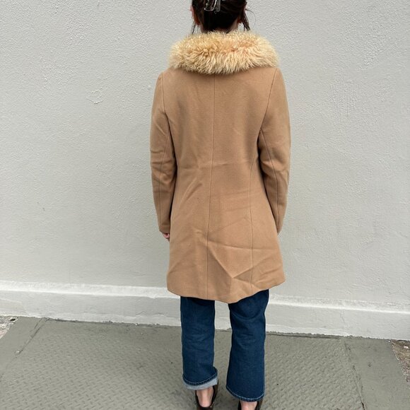 vintage coat with fur collar - Picture 3 of 7